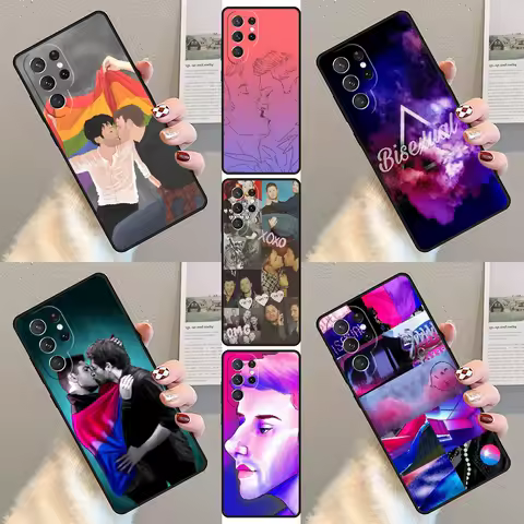 Bisexual Pride Destiel Phone Case For Samsung Galaxy S23 S21 S20 FE S24 S22 Ultra Note20 S10 S9 S8 Plus Silicone Cover