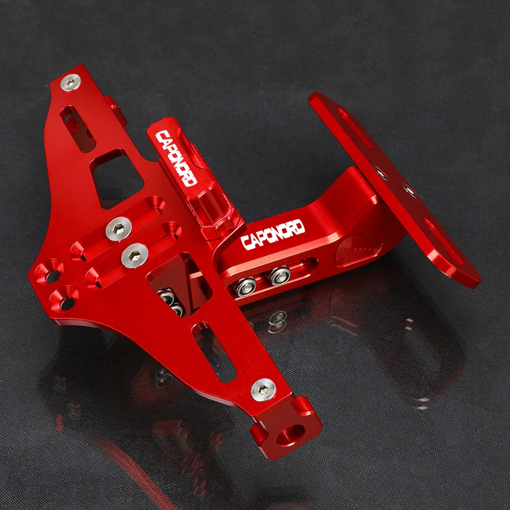 

FOR Aprilia CAPANORD 1200 Capanord Rally Motorcycle CNC Rear License Plate Holder Bracket with Light Tail Tidy Fender Eliminator