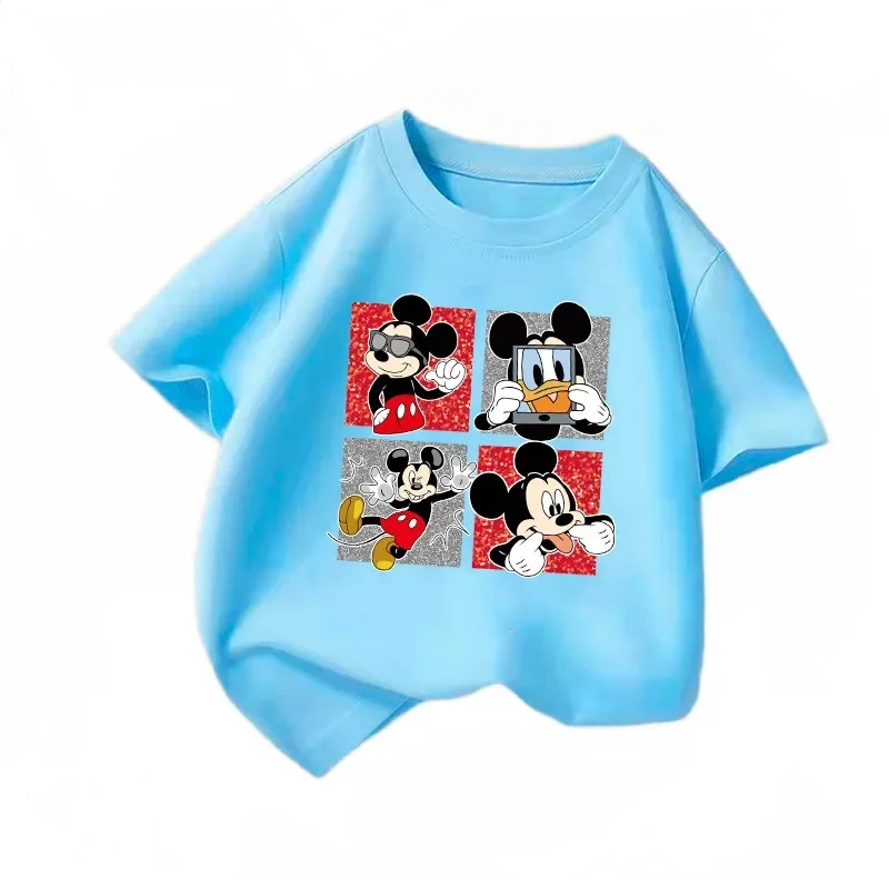 

3-7year Children's Clothing summer T-Shirt Kids Clothes Boys Girls Mickey Tops Short Sleeve Clothes