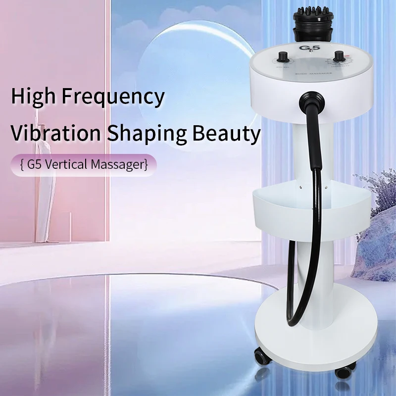 

2024 New Professional Stand G5 Waist Massager Body Vibrator High Frequency Body Massager Machine Massage with Vibration for Spa