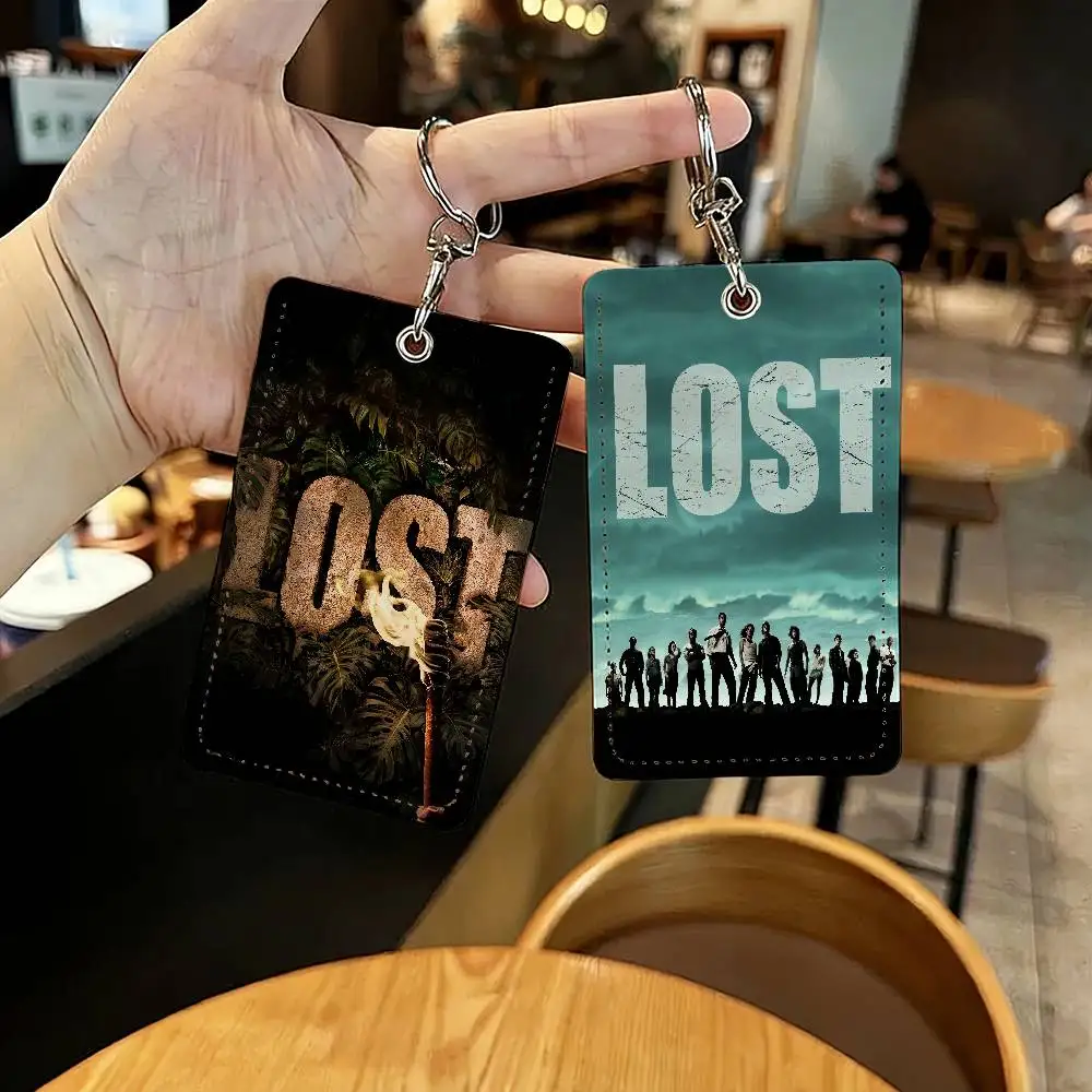 

HOT TV Lost Card Holder for Home Use Bank Credit Card Protective Sleeve Student ID Key Chain Cover