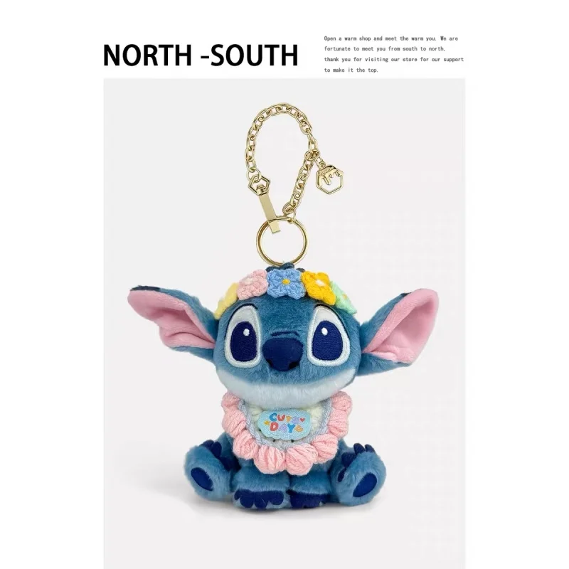 Genuine Disney Stitch Cute Plush Doll Keychain Pendant Stitch Keychain Bag Keychain Girls' Holiday Surprise Gift Plush Toys