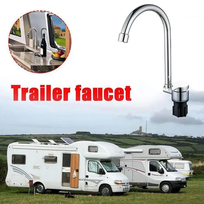 Camper Faucet Space Saving Brass Constructed Water Tap Foldable Faucet Kitchen Sink Faucets For Campervans Caravans Boathouses