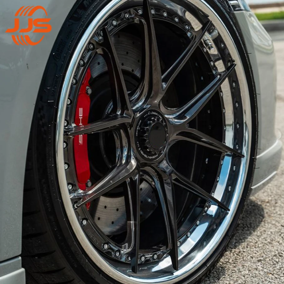 

JJS 2 Pcs Custom 18-24 Inch Multi-spoke Polished Lip Forged Aluminum Alloy Passenger Car Wheel Hub For Porsche 911