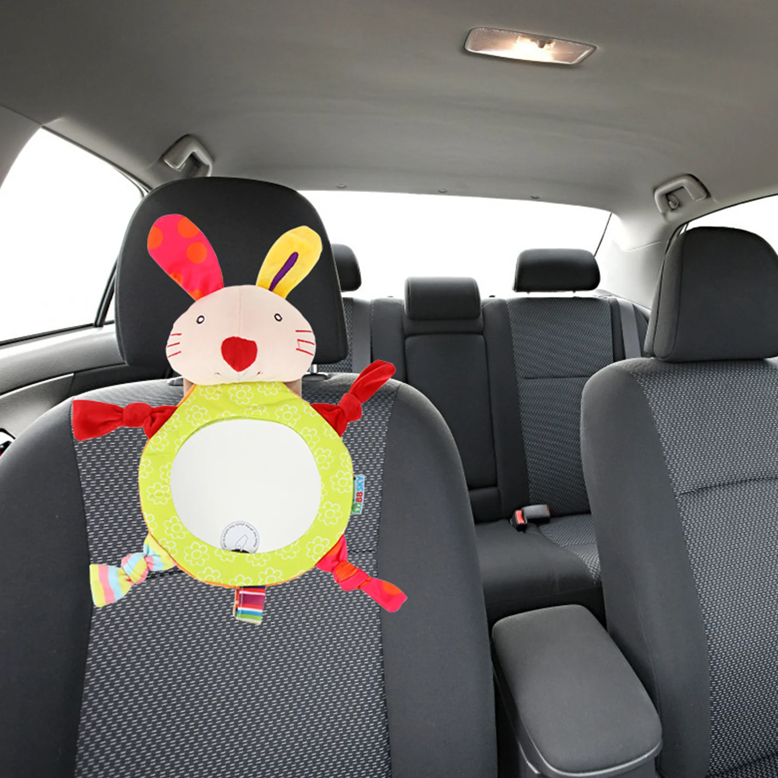 

1pc Cartoon Car Mirror Durable Acrylic Backseat Rearview Mirror For Safety Simple Installation Lovely Design