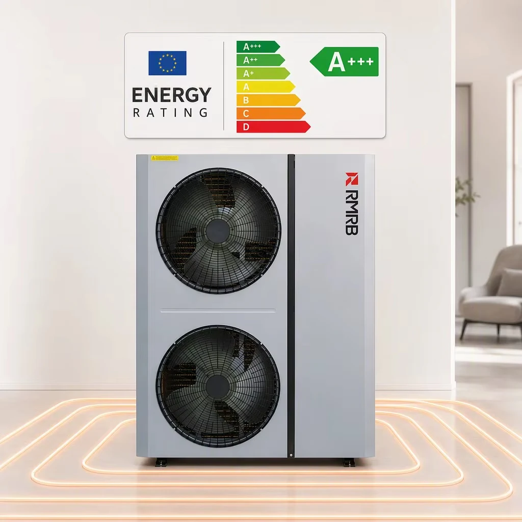 High COP 20kw Electric Inverter Air Water Monobloc Heat Pump R32 Refrigerant EVI Technology Titanium Heat Exchanger Stainless