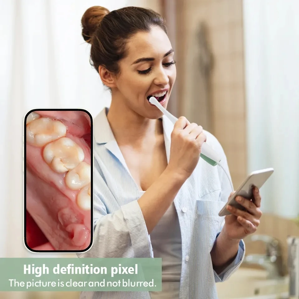 1080P HD Intraoral Camera Mini Camera USB 3 IN 1 Connection Visual Examination Endoscope Home Care Tools for Android PC