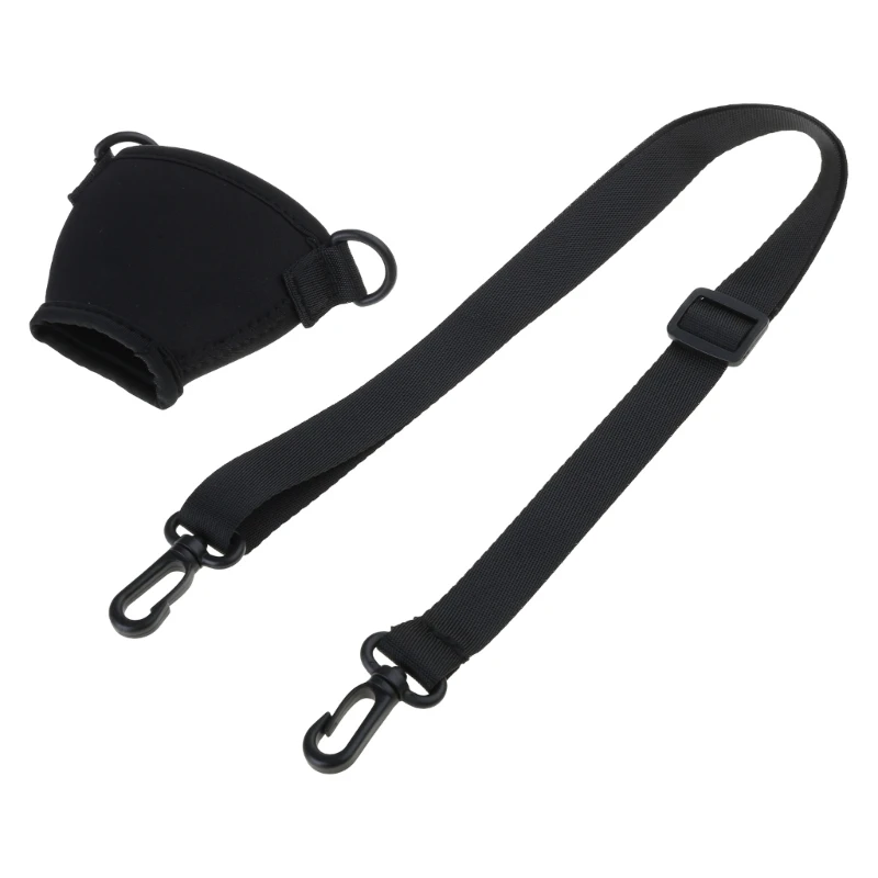 Portabicchieri da vino da 5 pezzi, custodia in neoprene, cordini regolabili per bicchieri da vino, portabevande con tracolla, da