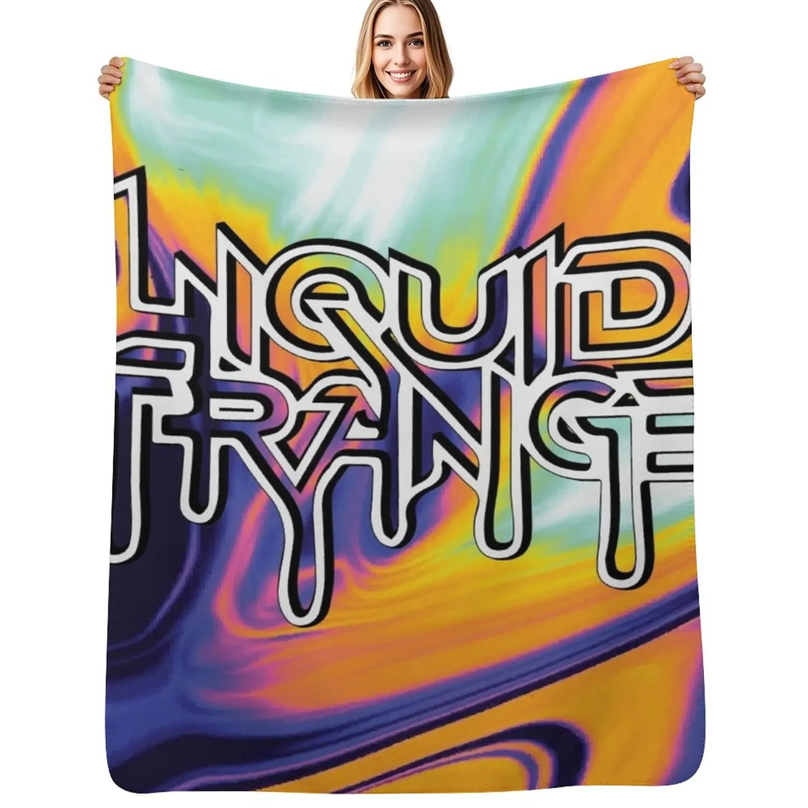 Liquid Stranger Throw Blanket Machine Washable Soft Warm Blanket