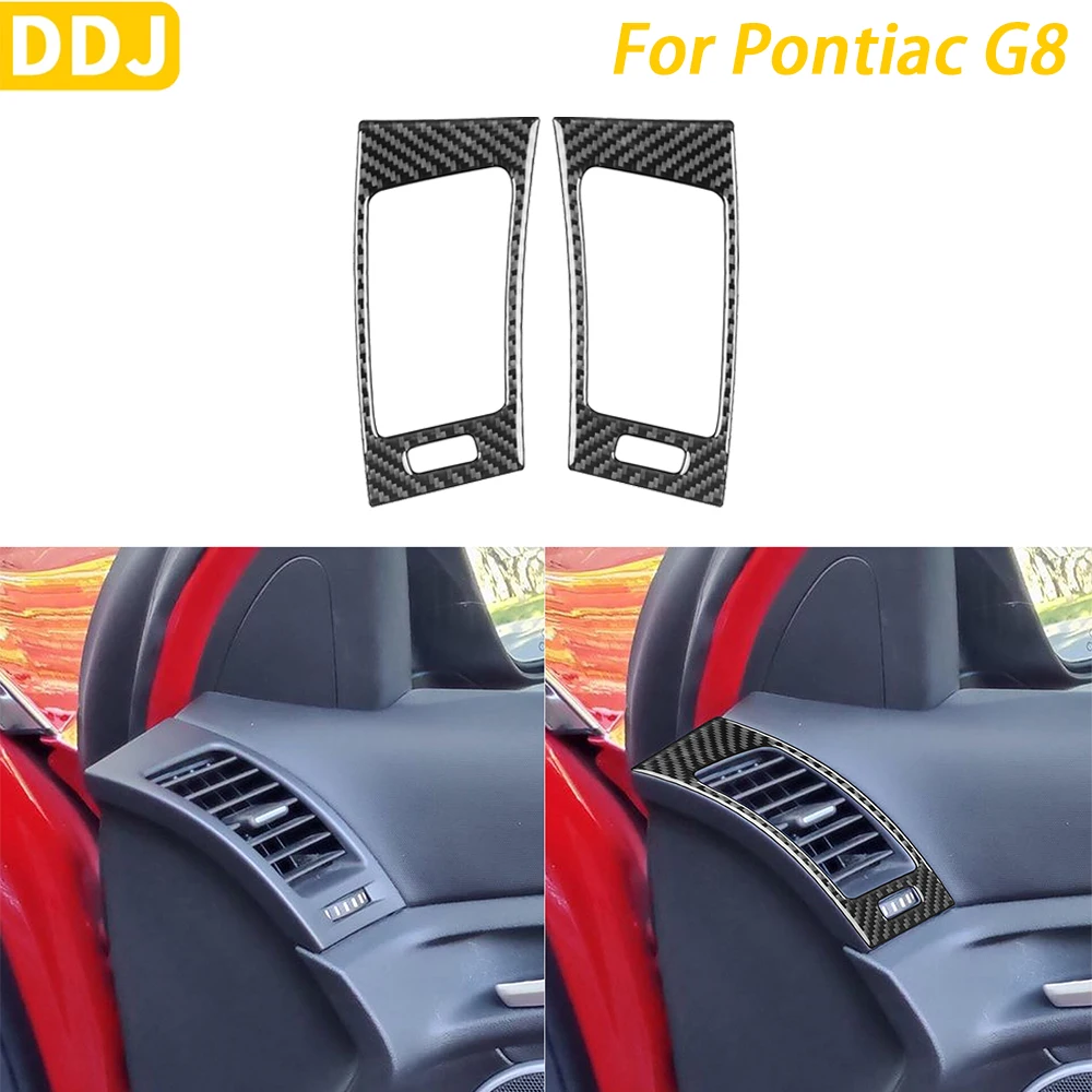 

For Pontiac G8 2008 2009 Accessories Carbon Fiber Dashboard Air Vent Outlet Panel Cover Trim Car Interior Decoration Sticker