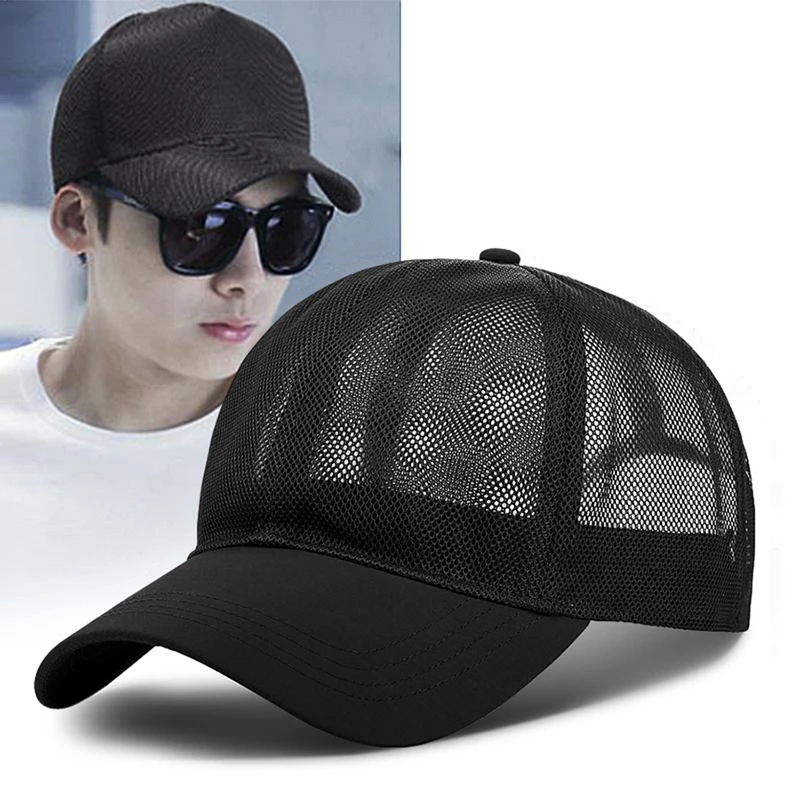 Summer Men Hat Openwork Brim Breathable Mesh Cap Outdoor Sports Sunscreen Baseball Women Sunhat