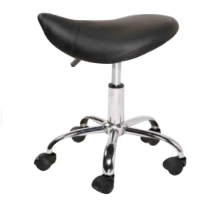 Saddle Stool Chair For Treatment Physio Massage Clinic Spa Salon Cutting, Saddle Rolling Stool With Wheels Adjustable Height