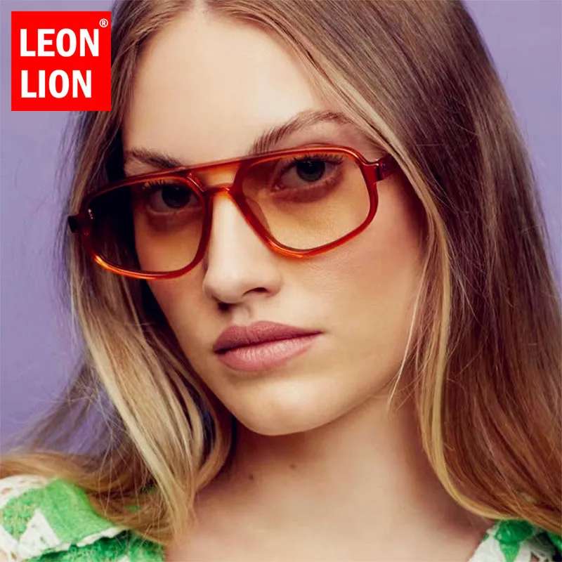 

LeonLion 2023 Oval Vintage Sunglasses Women Luxury Brand Glasses Female Designer Eyewear Women/Men UV400 Lentes De Sol Mujer