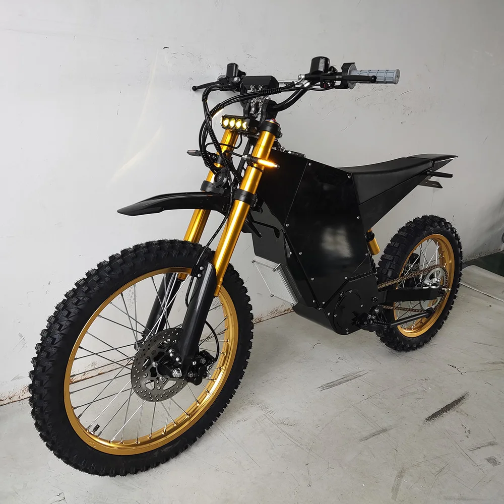 MDX-20 Mid Drive Motor Electric Mountain Bike 72V 10000 Watt Power 75Ah Battery Disc Brake Long Range High Speed