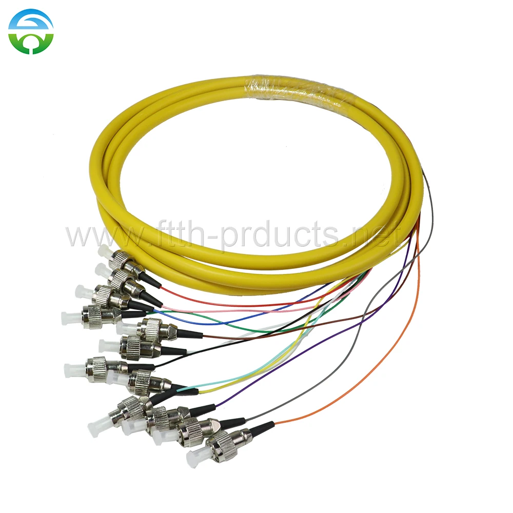 

Optic Pigtail with Tight Buffer Cable, FC/UPC Connector, G652D SM, 0.9mm, 10Pcs, 12 Pcs