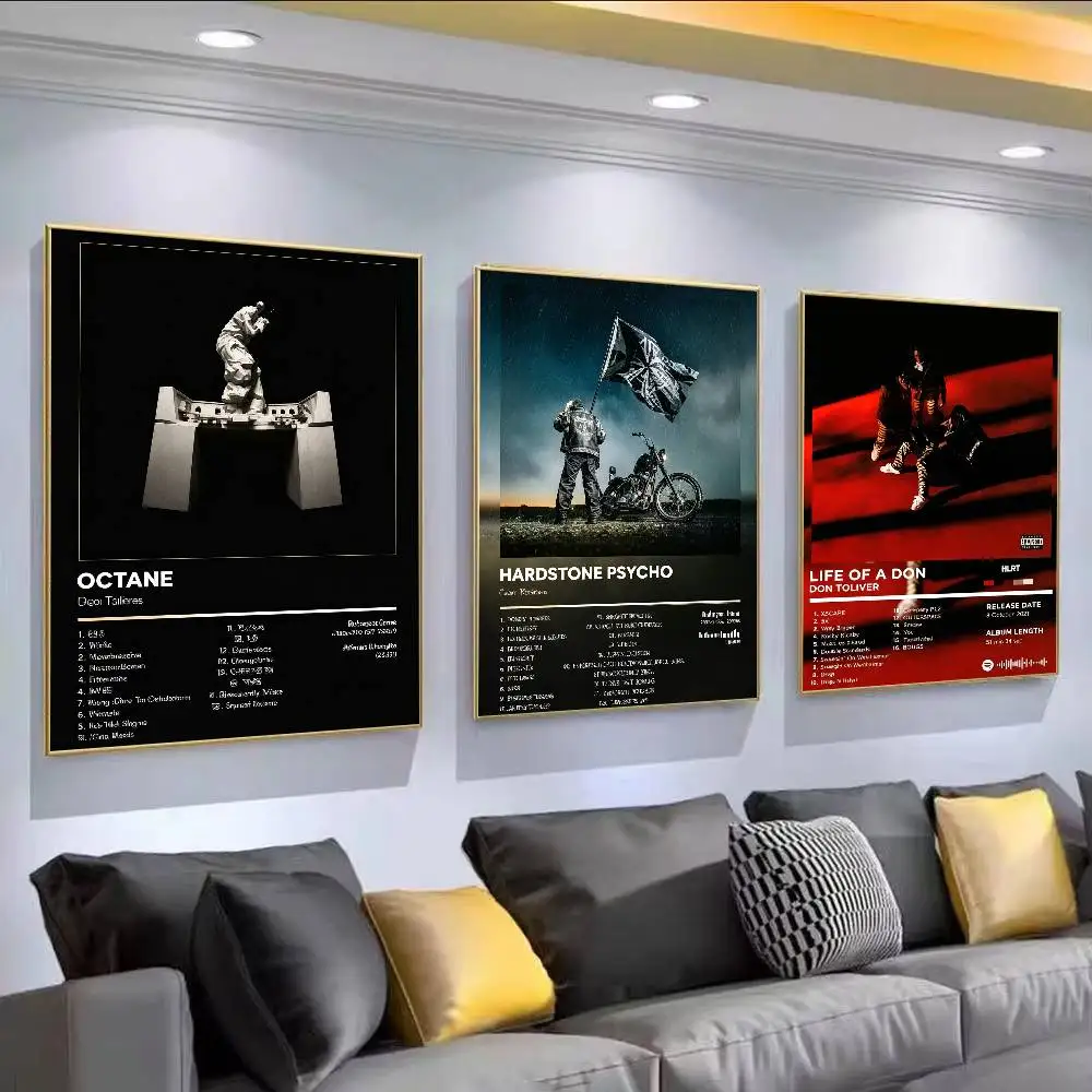 D-Don T-Toliver   Movie Sticky Posters Retro Kraft Paper Sticker DIY Room Bar Cafe Aesthetic Art Wall Painting