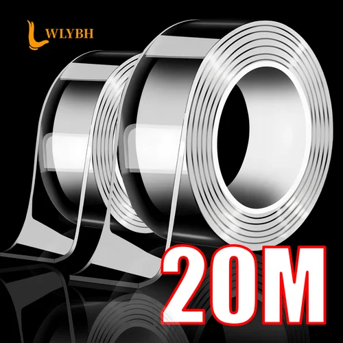 Nano cinta adhesiva de doble cara pegamento Extra fuerte cinta Nano de doble cara tira de cinta sin rastro impermeable reutilizable Ultra fuerte