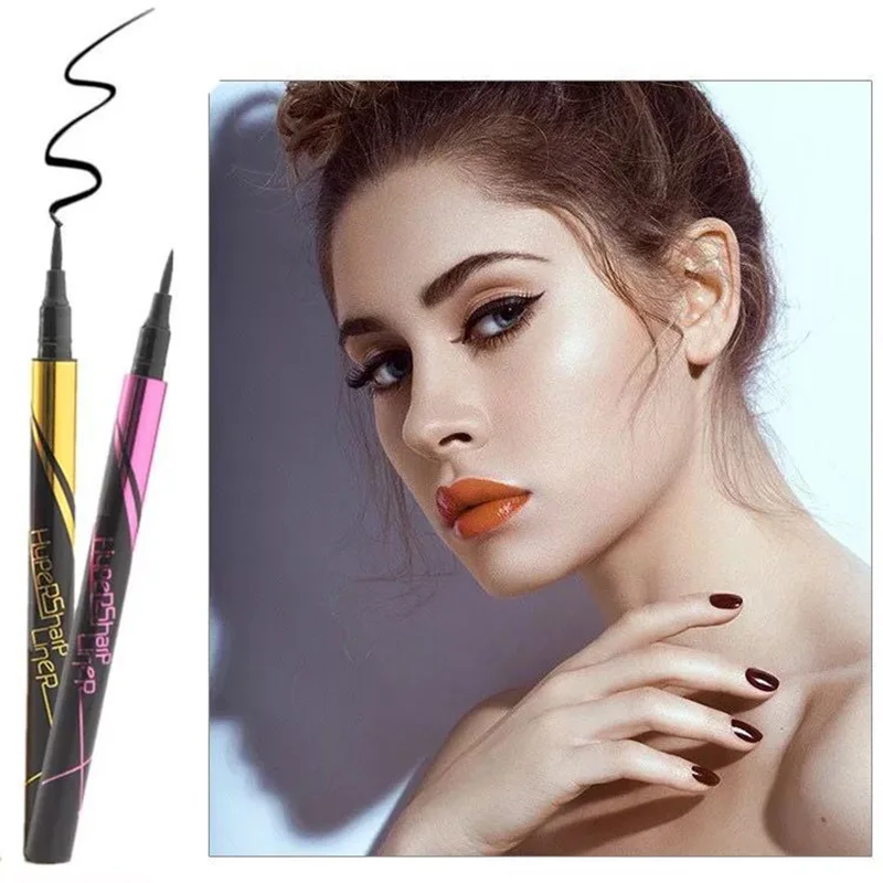 Eyeliner liquido matita Eyeliner impermeabile ad asciugatura rapida matita Eyeliner liquido caffè nero a lunga durata penna trucco cosmetici strumento bellezza