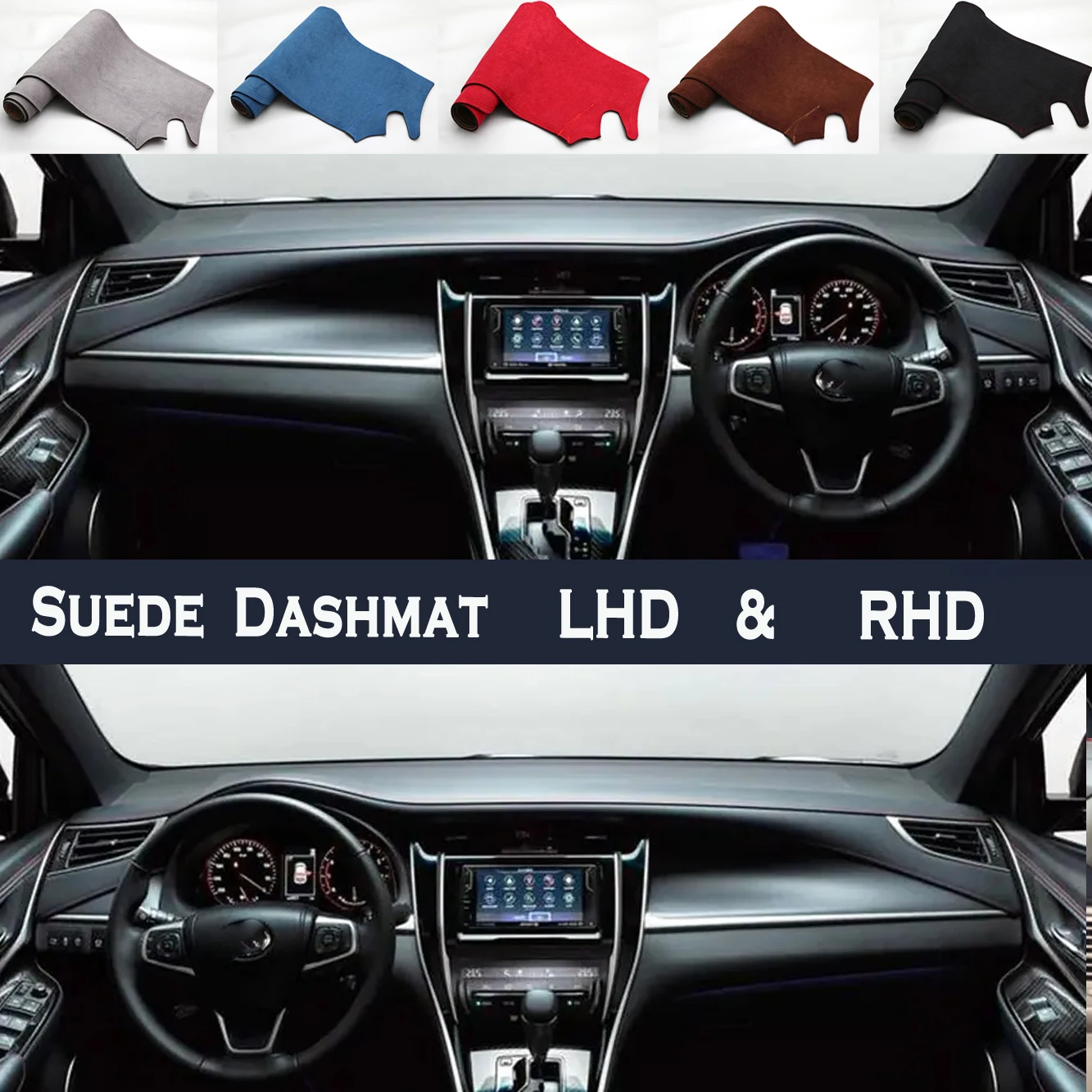 

Автомобильный Стайлинг, замшевый коврик для приборной панели, защитный коврик для приборной панели, аксессуары для Toyota Harrier XU60 60 ASU65 ZSU65 2013-2019