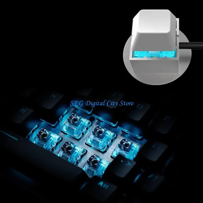 U75B Computer Power Button External Cable ABS Quick Install Design For Effortless Desktop Control