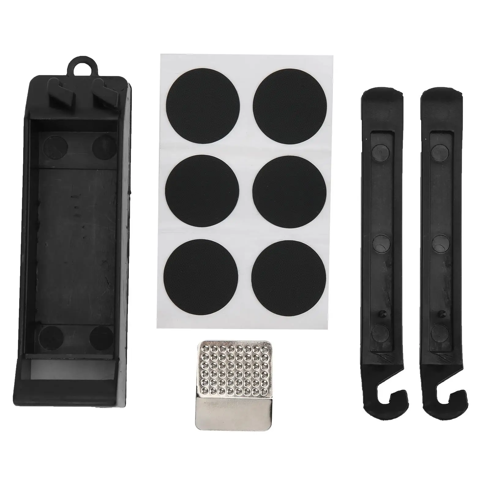 

Compact Self Adhesive Glueless Bike Tire Repair Kit with Portable Tool Box for Easy Patching Anywhere