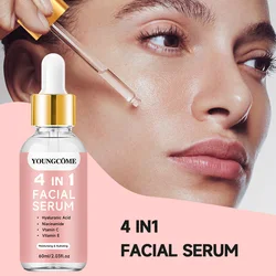 YOUNGCOEM 4 in 1 Nicotinamide Hyaluronic Acid Face Serum Facial Moisturizing Brightening Firming Facial Essence Face Skin Care