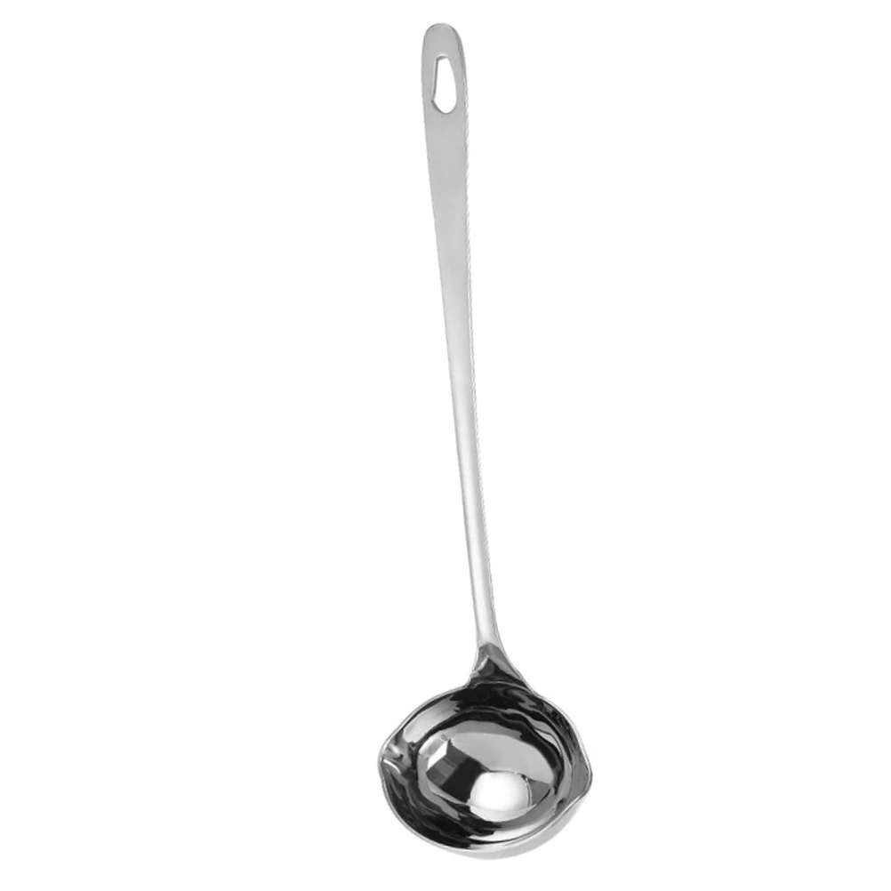 

Ladle with Pouring Spout Stainless Steel Soup Oil Separator Spoon Canning Ladle Heat Insulation Anti-scalding Spoon kichen tool