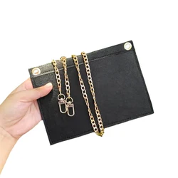 Tamanho personalizado se encaixa para ysl monograma saco de inserção de luxo organizador com corrente crossbody saco designer bolsa interior saco cosmético forro