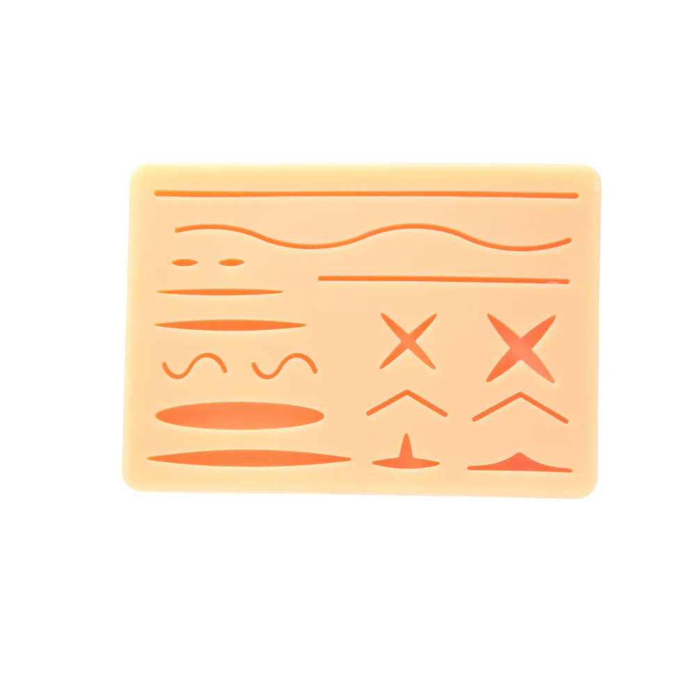 

17Cuts силиконовый слой для наложения швов на кожу, тренировочная подушечка для пирсинга татуировки для хирургической подготовки, использование кожи