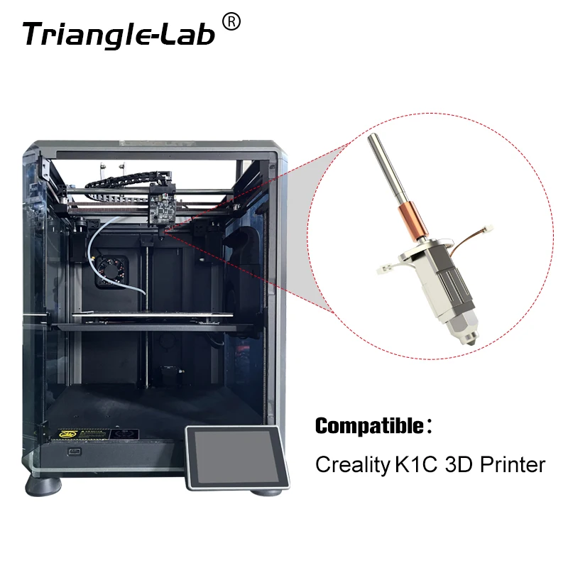 Trianglelab CHCB-OTC Hotend обновленный K1C HOTEND высокой мощности, высокая температура для 3D-принтера K1C, печать CF ABS PLA PETG