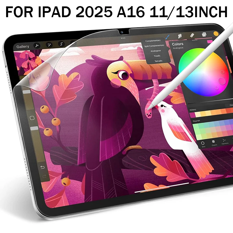 

Защитные пленки для экрана планшета, защита от царапин для iPad 2025 A16/Air6, 13 дюймов, 11 дюймов, мягкая гидрогелевая пленка Ultra HD для iPad 2025