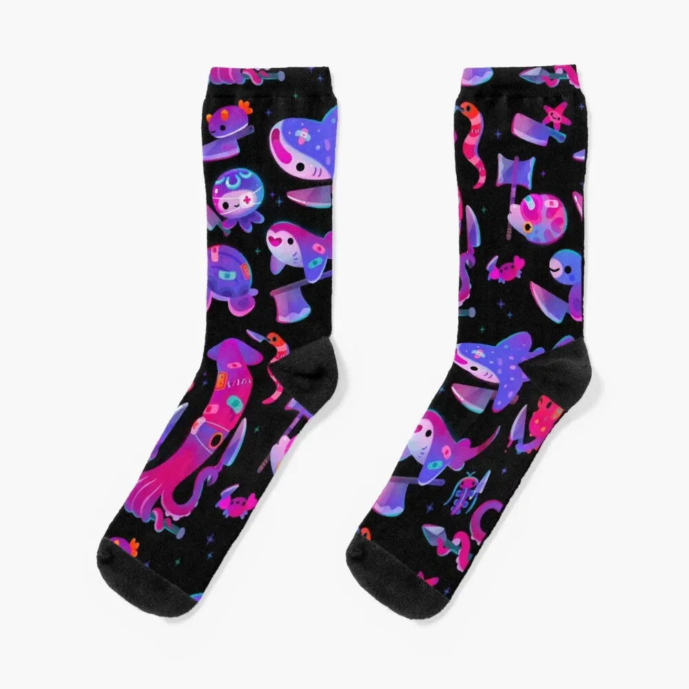 

Stabby marine life Socks summer winter thermal sheer sport Designer Man Socks Women's