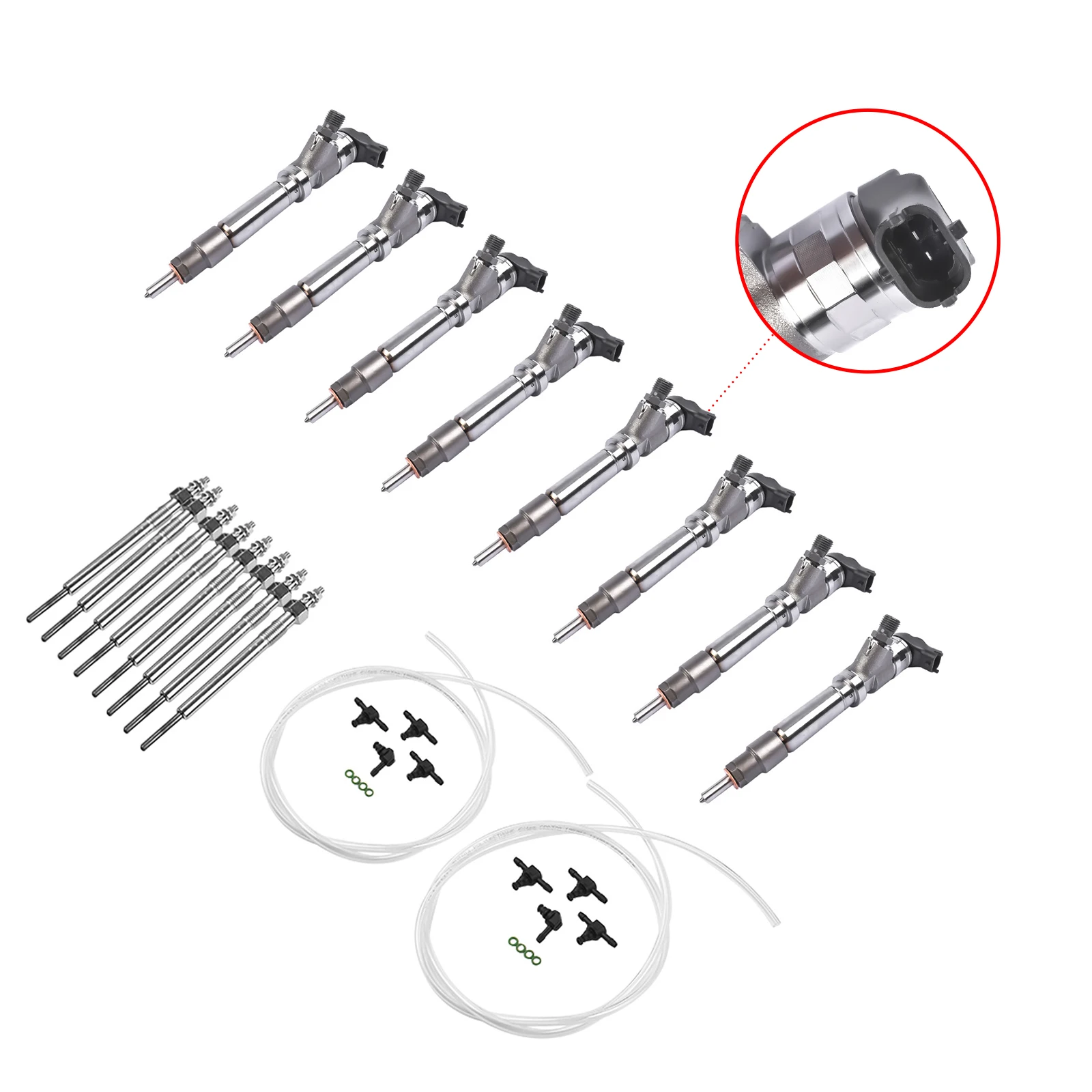 AP02 Diesel Injector Superkit Voor LMM 6.6L Silverado 2500 HD Duramax 2007.5-2010 0445120082