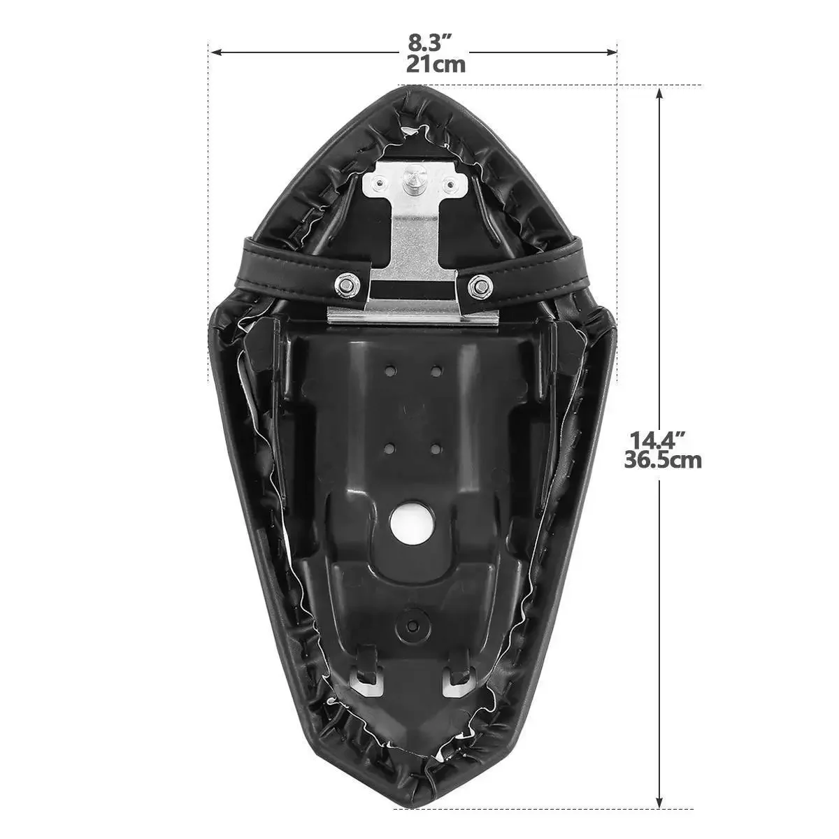 Pillion-カワサキニンジャ400,ex400 2018-2023,z400 2019-2022,オートバイ用の黒い後部座席