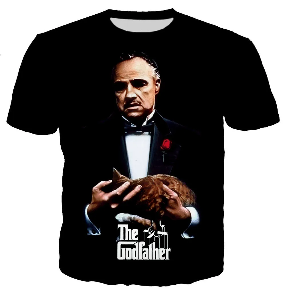 2024 The Godfather T-Shirts 3D Print Classic Movie Men Short Sleeve Tees Streetwear Harajuku Oversized T Shirt Tops Clothes