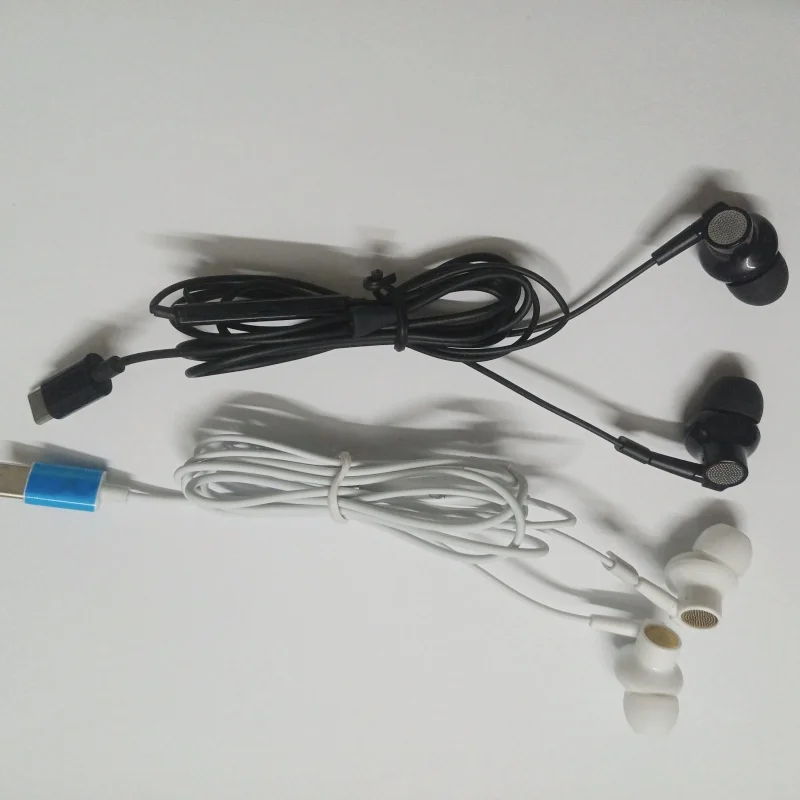 عالية الجودة cy17 USB Type-c سماعات سامسونج لهواوي xiaomi زائد هيئة التصنيع العسكري التحكم ستيريو داخل الأذن ميكروفون سماعة رأس سلكية