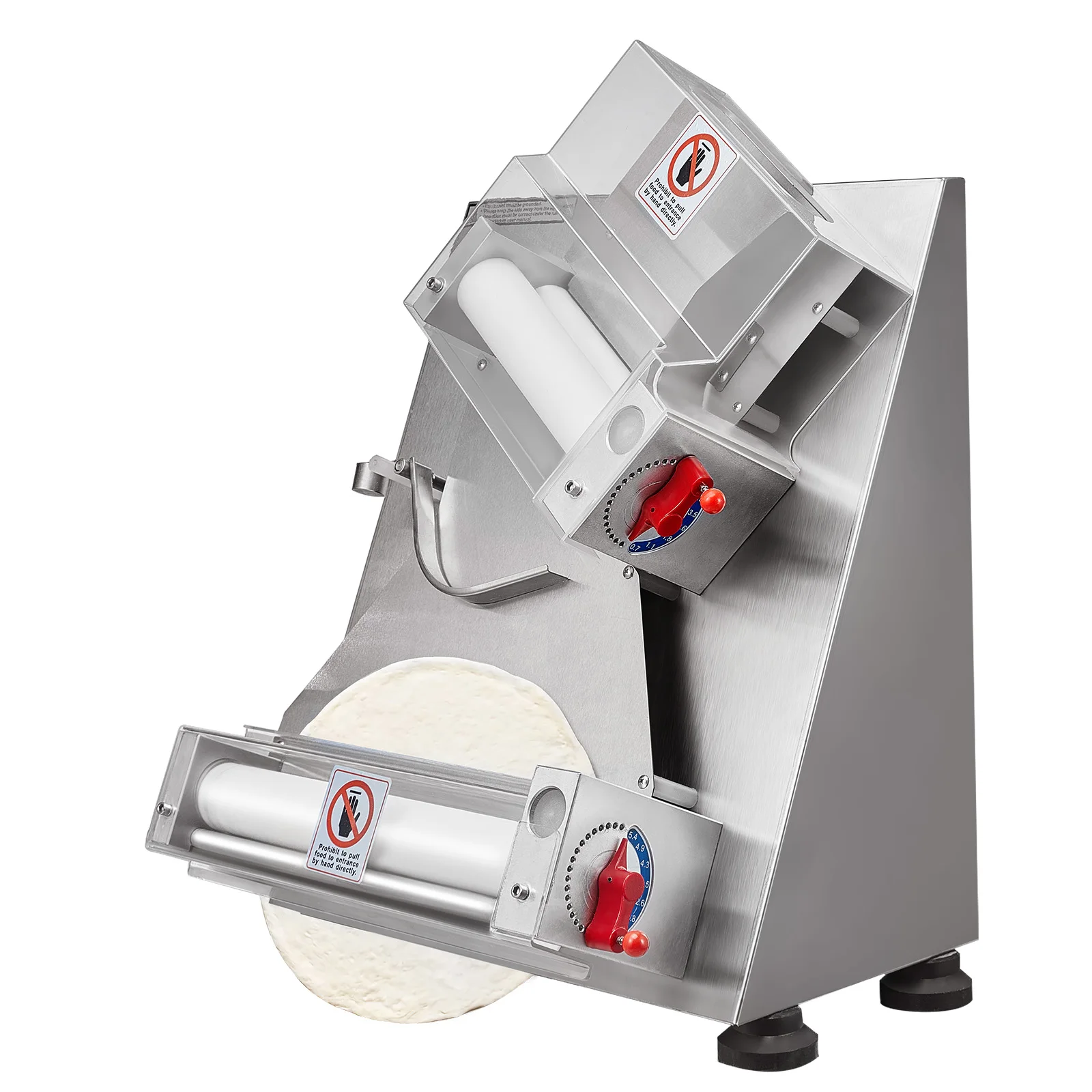 VEVOR Pizza Dough Roller Sheeter Stainless Steel Adjustable Thickness Dough Machine for Pasta Maker Equipment