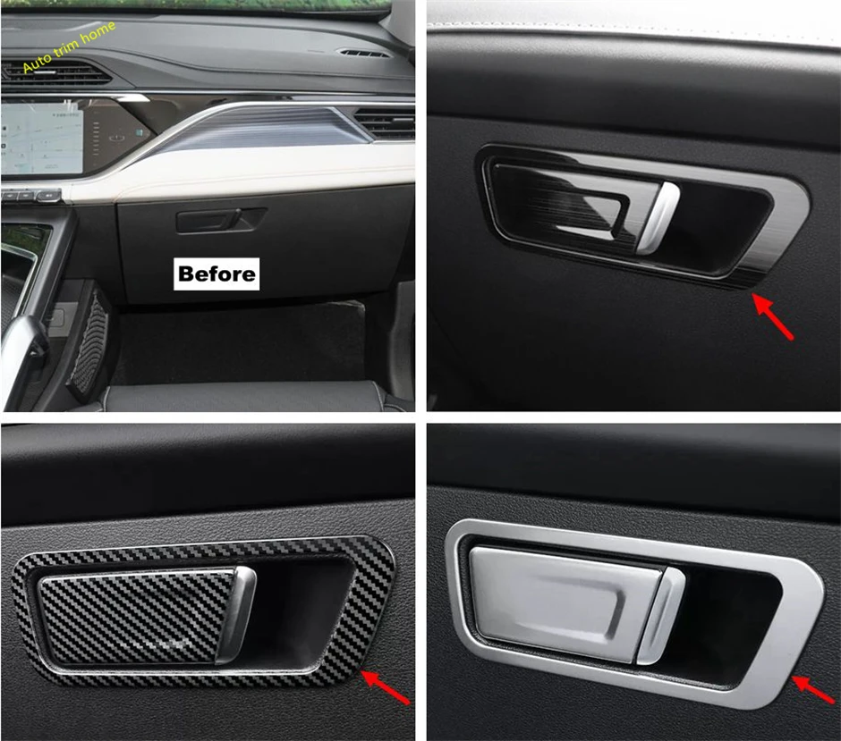 Rear Air Conditioner Outlet AC Vent Light Control Decoral Panel Cover Trim For Geely Atlas Pro Azkarra 2021 2022 Car Accessories