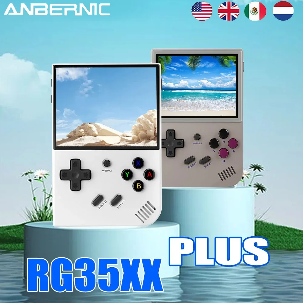 

Anbernic RG35XX Plus Retro Handheld Game PlayerBuilt-in 64G TF 5000+ Classic Games Support-HDMI TV Portable for Travel Kids Gift