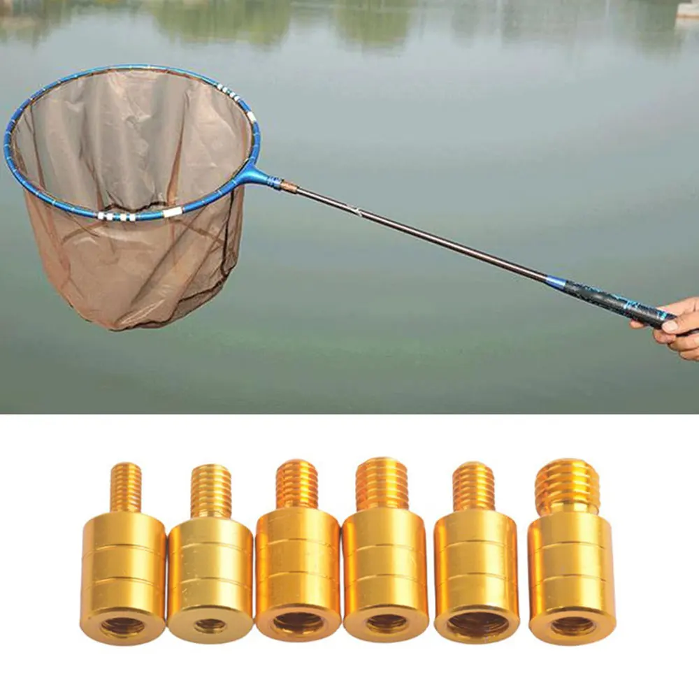 1pc Fishing Net M8/M10/M12 Connector Fishing Aluminum Alloy Adapter Fishing Screw Variable Diameter Joint Tools Accessories