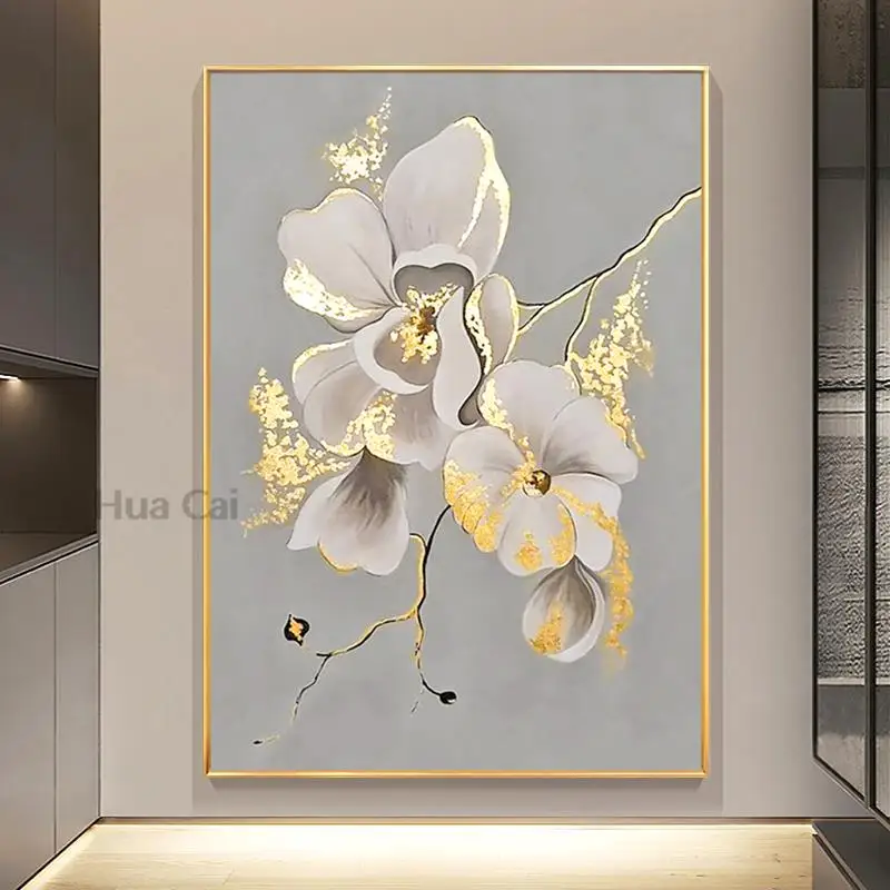 

Restaurant Wall Decoration Abstract Flower Art Oil Painting For Living Room Import Home Decor Canvas Picture Salon No Frame