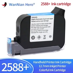 2588 2588+ Handheld Printer Ink Cartridge Mini Printer Fast Dry Eco Solvent Print Height 12.7mm Inkjet Printer No encryption