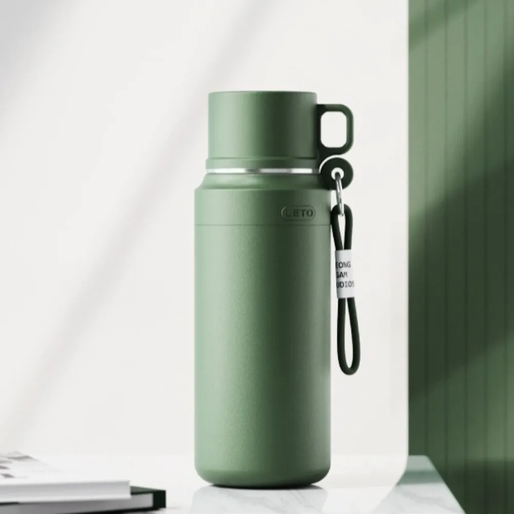 

800 мл изолированная чашка из нержавеющей стали, герметичные портативные чашки для воды с двойными стенками, одна крышка, термостойкие для двух видов использования