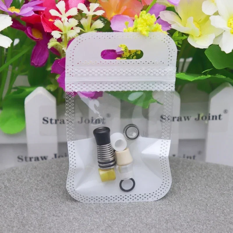 510 مجموعة المعبرة الدبلومات قصيرة طويلة نمط الفولاذ المقاوم للصدأ البلاستيك بوم بي نظرة خاطفة القش المشتركة #4