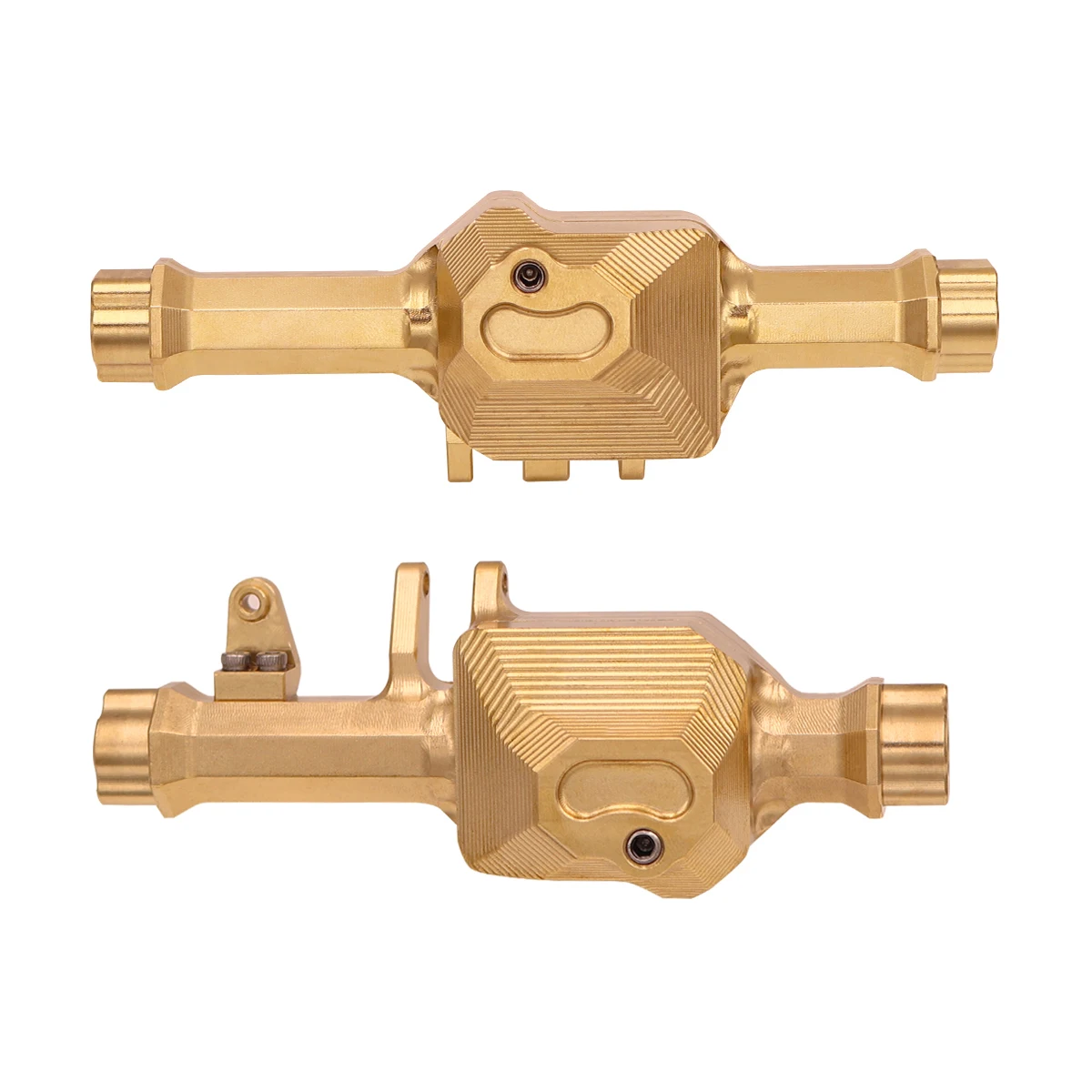 Heavy Brass Counterweight Portal Drive Axle Housing Diff Cover Knuckles for 1/10 RC Crawler TRX4 F150 TRX6 Upgrade Parts
