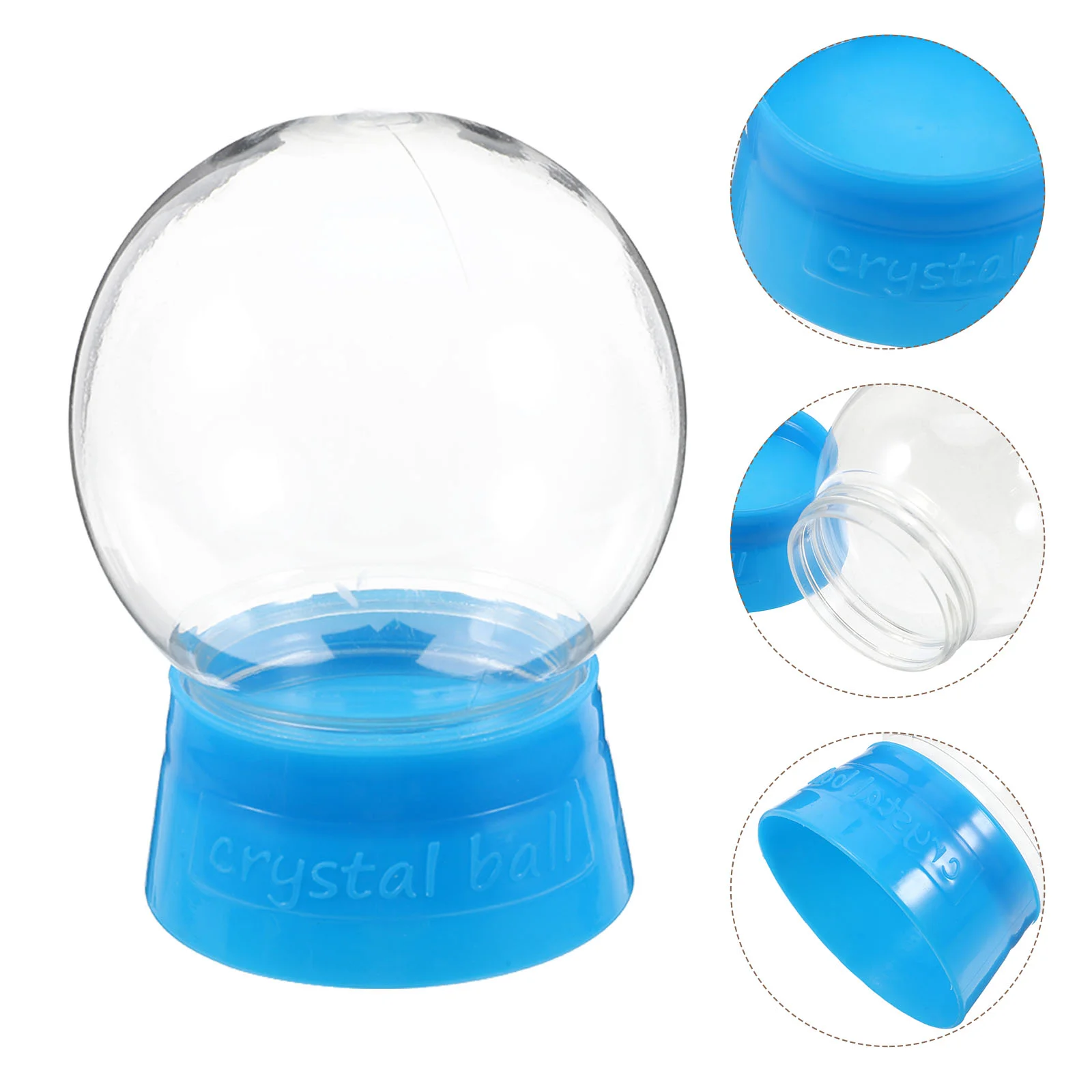 

6 Pcs Homemade Crystal Ball Clear Candy Jar Plastic Globes for Crafts Child The Bell