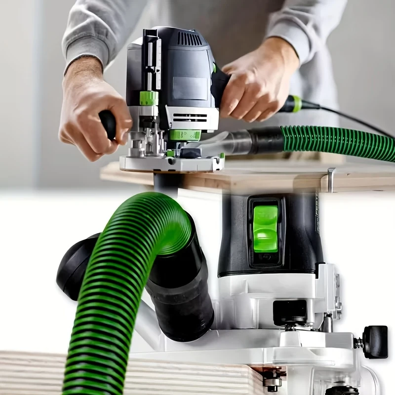 3.5/5/7m Universal Dry Sander Vacuum Hose, Anti-Static Threaded Flexible Dust Extraction Pipe with Fittings & Cleaning Accessori