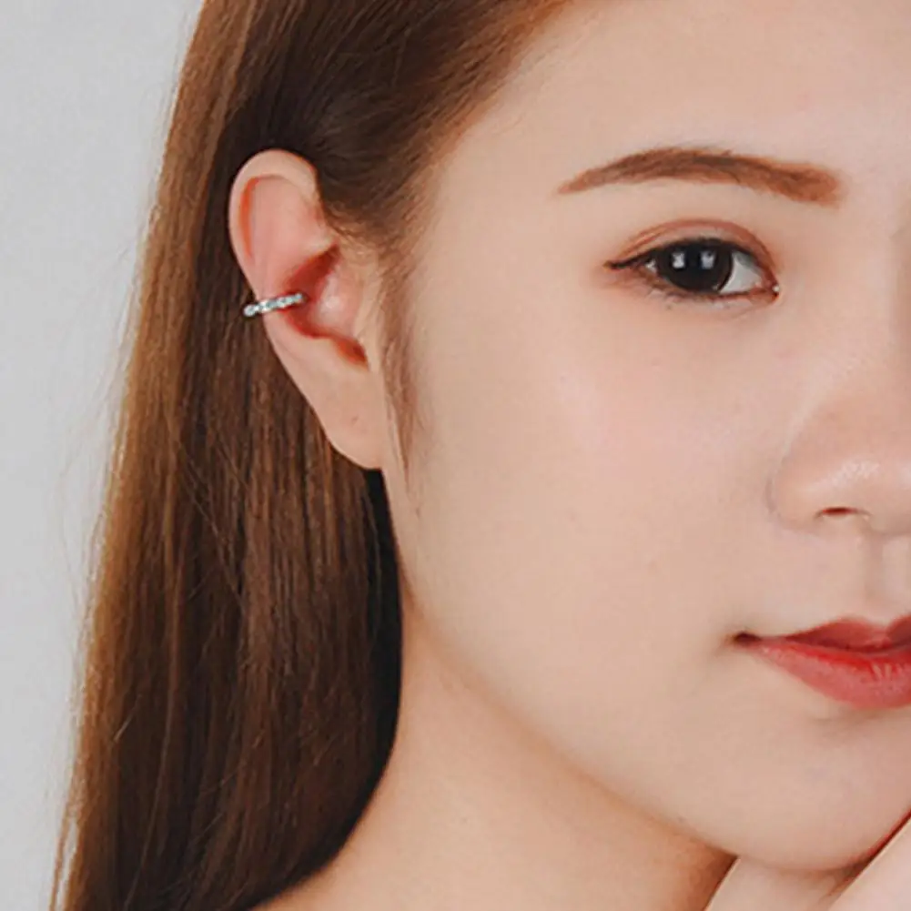 

Модные изысканные серьги-манжеты со стразами для женщин, новинка лета 2023, рождественские украшения, подарок