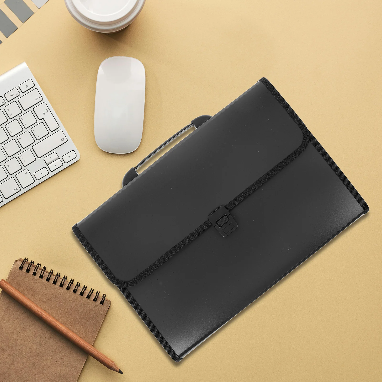 

Accordion File Organizer ABS Expanding Document Storage Folder Portable File Container for Home Office