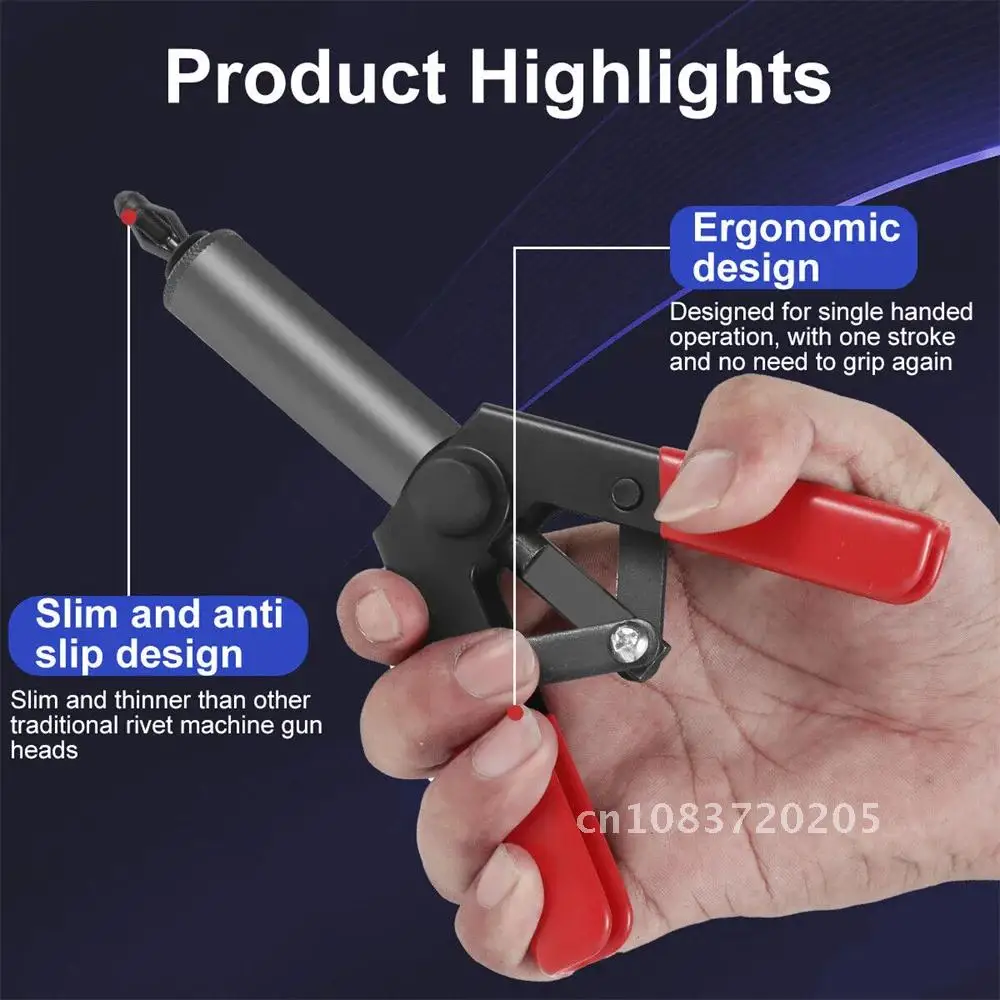 Plastic Rivet Gun Set Multifunctional Poly Rivet Gun Quick Set For Fastening Door Panels & Automotive Trim 40 Pieces POM Rivets